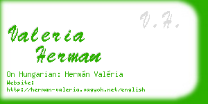 valeria herman business card