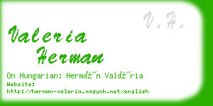 valeria herman business card